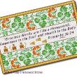 Gracewood Stitches - Proverbial Sampler #1 zoom 1 (cross stitch chart)