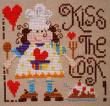 Kiss the cook / Bon appétit! cross stitch pattern designed by Barbara Ana