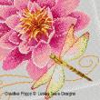 Lesley Teare Designs - Waterlily & Dragonfly zoom 1 (cross stitch chart)