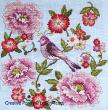 <b>Oriental Flower Delight</b><br>cross stitch pattern<br>by <b>Lesley Teare Designs</b>