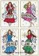 <b>Christmas Angel cards</b><br>cross stitch pattern<br>by <b>Lesley Teare Designs</b>