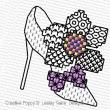 Lesley Teare Designs - Blackwork Shoes zoom 1 (cross stitch chart)