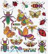 <b>Bugs & Butterflies</b><br>cross stitch pattern<br>by <b>Lesley Teare Designs</b>