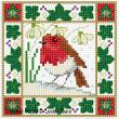 Lesley Teare Designs - Christmas Birds (cards) zoom 1 (cross stitch chart)