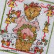 Lesley Teare Designs - Cute Christmas Teddy cards zoom 1 (cross stitch chart)