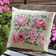 <b>Delightful Pink Roses</b><br>cross stitch pattern<br>by <b>Lesley Teare Designs</b>