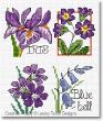 Lesley Teare Designs - 30 Spring Flower motifs zoom 1 (cross stitch chart)
