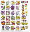 <b>30 Spring Flower motifs</b><br>cross stitch pattern<br>by <b>Lesley Teare Designs</b>