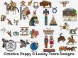 Lesley Teare Designs - 30 Wild West motifs (cross stitch chart)