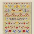 Lesley Teare Designs - All in a Year sampler, zoom 1 (Cross stitch chart)