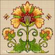 <b>Art Nouveau Sunflower</b><br>cross stitch pattern<br>by <b>Lesley Teare Designs</b>