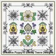<b>Blackwork Winter Design</b><br>cross stitch pattern<br>by <b>Lesley Teare Designs</b>