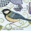 Lesley Teare Designs - Clematis Flower and Great Tit zoom 1