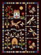 <b>Simple Country sampler</b><br>cross stitch pattern<br>by <b>Lesley Teare Designs</b>