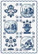 Lesley Teare Designs - Delft Tiles (cross stitch chart)