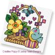 Lesley Teare Designs - Easter Basket motifs, zoom 1 (Cross stitch chart)