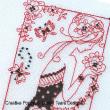 Lesley Teare Designs - Floral Blackwork Lady zoom 1