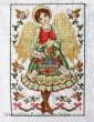 <b>Folk Art  Angel</b><br>cross stitch pattern<br>by <b>Lesley Teare Designs</b>