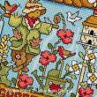 Lesley Teare Designs - Garden days zoom 1 (cross stitch chart)