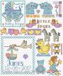<b>Motifs for Baby Gifts</b><br>cross stitch pattern<br>by <b>Lesley Teare Designs</b>