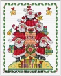 <b>Santa Delight</b><br>cross stitch pattern<br>by <b>Lesley Teare Designs</b>