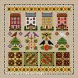 Lesley Teare Designs - Seasonal Shaker style sampler (Cross stitch chart)