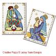 Lesley Teare Designs - Small Nativity Cards (x6), zoom 1 (Cross stitch chart)