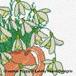 Lesley Teare Designs - Snowdrop zoom 1 (cross stitch chart)