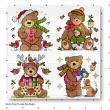 Lesley Teare Designs - Teddy Christmas cards (Cross stitch chart)