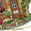 Lesley Teare Designs - The potting Shed zoom 1 (cross stitch chart)