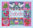 Lesley Teare Designs - Winter name cushion (cross stitch chart)