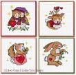 Lesley Teare Designs - Christmas Woodland Cuties (Cross stitch chart)