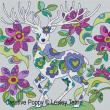 <b>Folk Art deer</b><br>cross stitch pattern<br>by <b>Lesley Teare Designs</b>