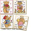 <b>Teddy Cards for Happy Occasions</b><br>cross stitch pattern<br>by <b>Lesley Teare Designs</b>