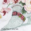 Lesley Teare Designs - 18th century Lace shoe zoom 1 (cross stitch chart)