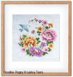 Lesley Teare Designs - Oriental Bird and Flower Design (cross stitch chart)