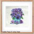 Lesley Teare Designs - Pansy Bouquet (cross stitch chart)