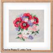 <b>Poppy Bouquet</b><br>cross stitch pattern<br>by <b>Lesley Teare Designs</b>