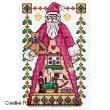 Lesley Teare Designs - Santa cards zoom 1 (cross stitch chart)
