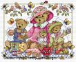 <b>Teddy Bears Picnic</b><br>cross stitch pattern<br>by <b>Lesley Teare Designs</b>