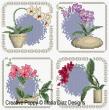 Orchids, designed by Maria Diaz - Cross stitch pattern chart