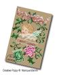 <b>Vintage Postcard/Greeting card - Best wishes</b><br>cross stitch pattern<br>by <b>Monique Bonnin</b>