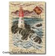 Monique Bonnin - Vintage Postcard: Avis de tempête (incoming Storm) (cross stitch chart)