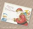 <b>A letter to Santa- Vintage Postcard / Greeting Card</b><br>cross stitch pattern<br>by <b>Monique Bonnin</b>