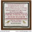 <b>Antique Sampler: Josephine Pichat 1876</b><br>Reproduction sampler<br>charted by <b>Muriel Berceville</b>