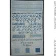 Antique sampler: R. Werner 1907 - Reproduction sampler - charted by Muriel Berceville