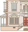 Victorian Home sweet Home - cross stitch pattern - by Monique Bonnin (zoom 1)