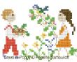 Happy Childhood - Spring (large) - cross stitch pattern - by Perrette Samouiloff (zoom 1)