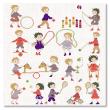 Perrette Samouiloff - Happy Childhood: Old fashioned games (Cross stitch chart)