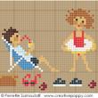 Happy Childhood,Seaside (large) - cross stitch pattern - by Perrette Samouiloff (zoom 1)